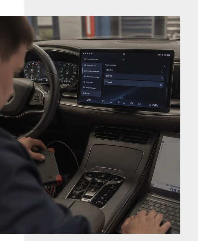 Русификация автомобиля BYD HAN для эксплуатации в Ялте